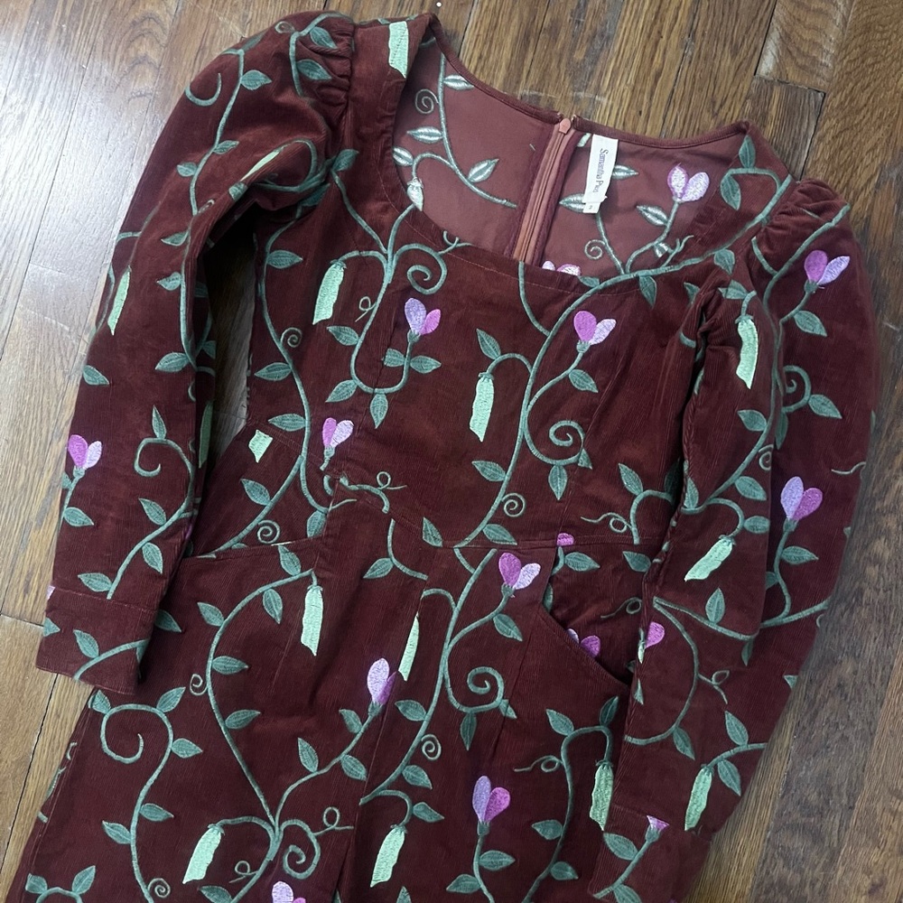 Samantha Pleet Red Floral Jumpsuit - Picture 6 of 7